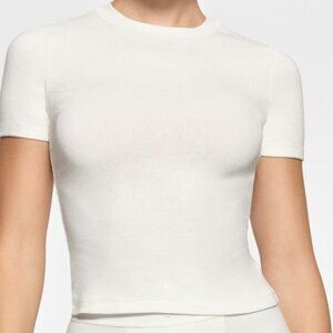 Skims Cotton Rib T Shirt NWT